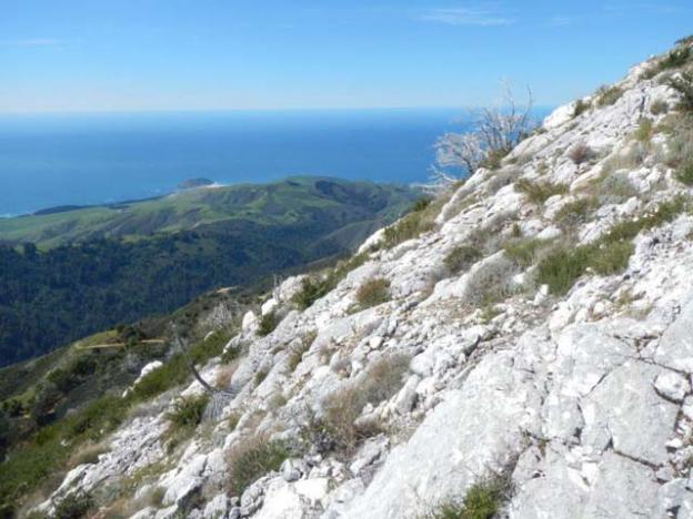 Point Sur from the summit of Pico Blanco.