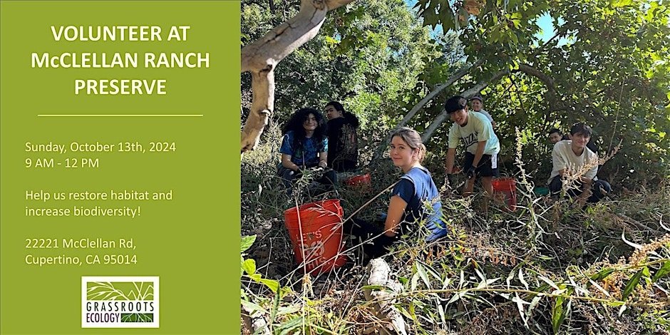 Volunteer at McClellan Ranch Preserve in Cupertino | Silicon Valley