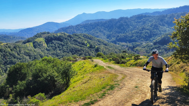 Mountain biking is one way to take part in the Ridge Trail Challenge. Photo courtesy Bay Area Ridge Trail