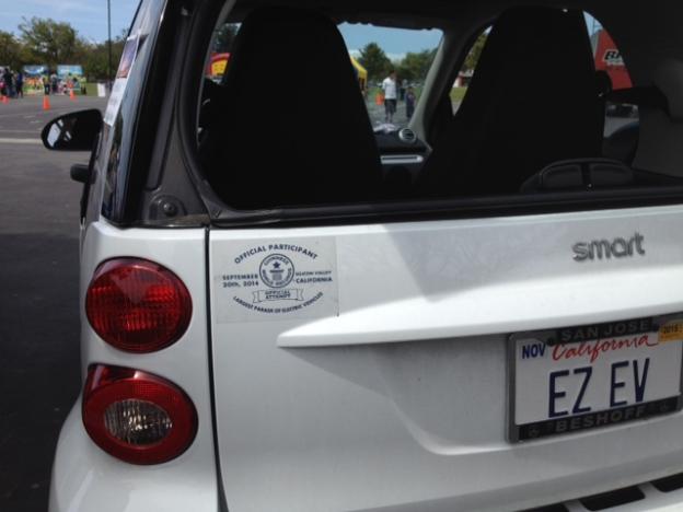 Wes Lambert, EAASV president seemed as proud of the plate as he is of the car.
