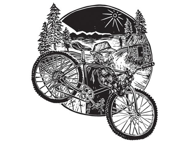 Woodblock print by Campbell Steers