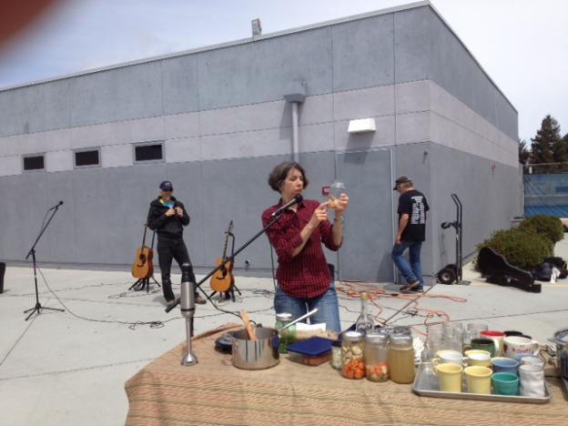 Anne Marie, the Zero Waste Chef, gave a quick talk and served a delicious soup made from, well, food scraps. No, really.